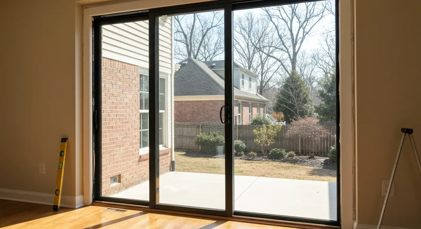 Patio door replacement in Burke
