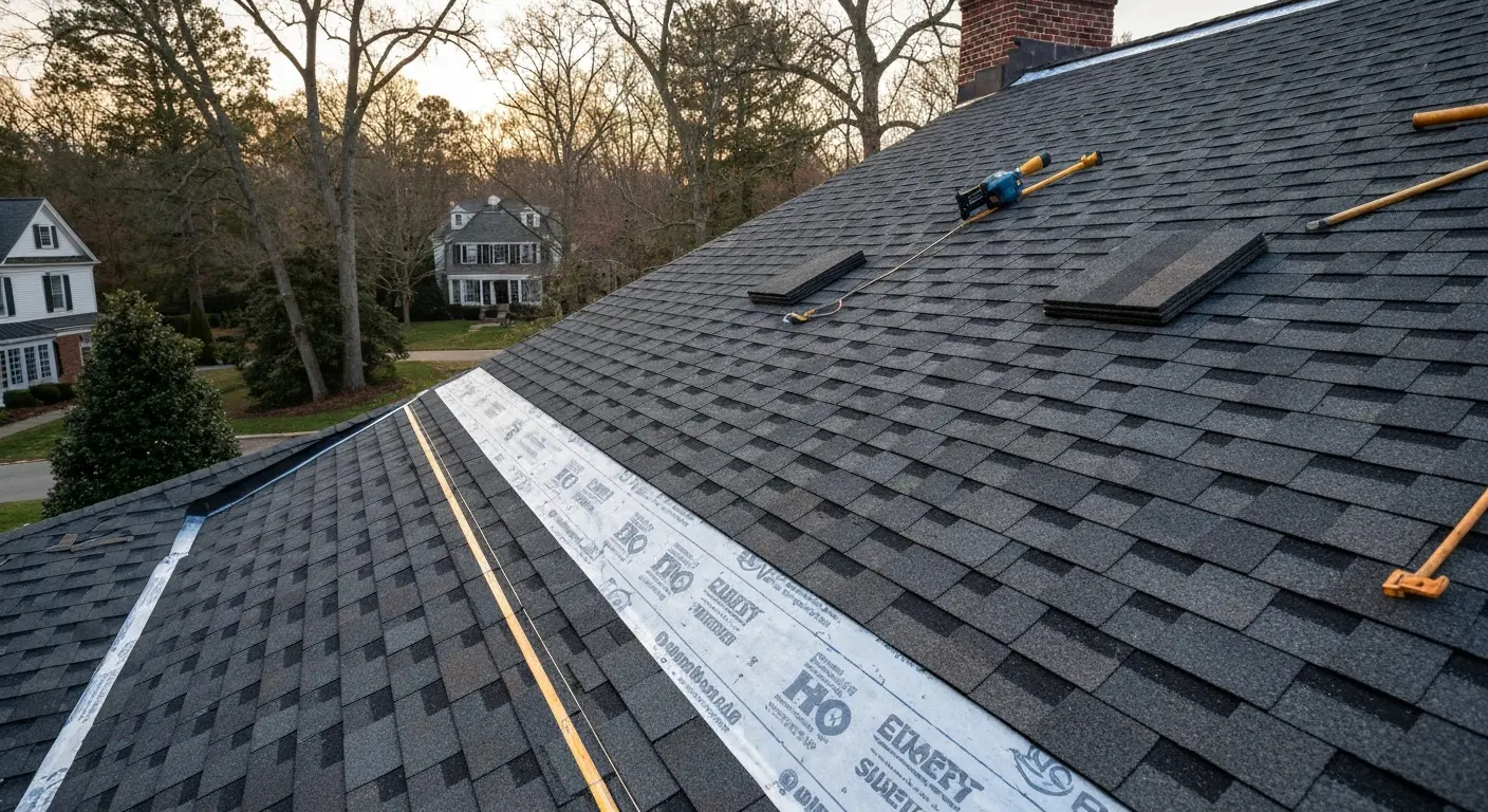 Roof replacement project in Great Falls