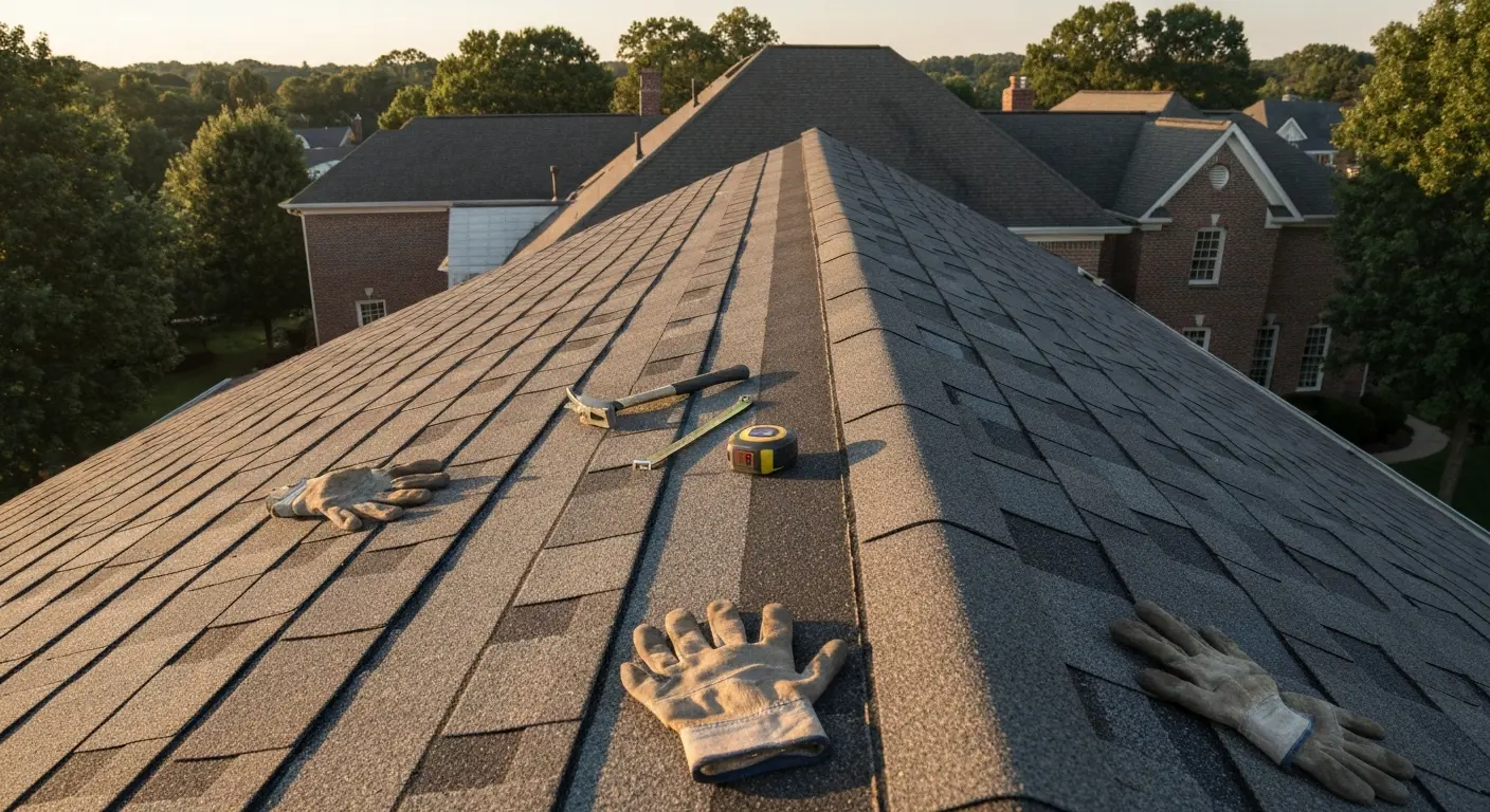 Roof repair work