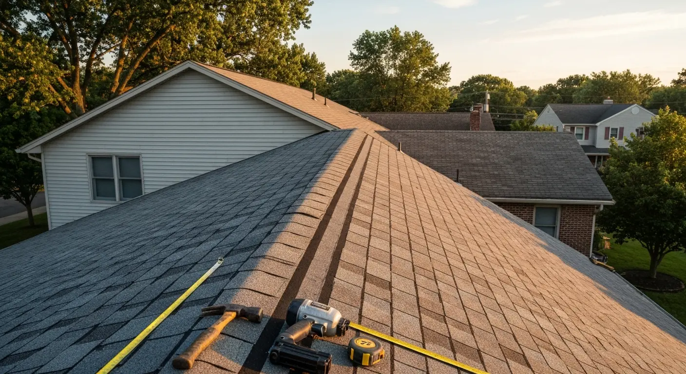 Roof replacement work