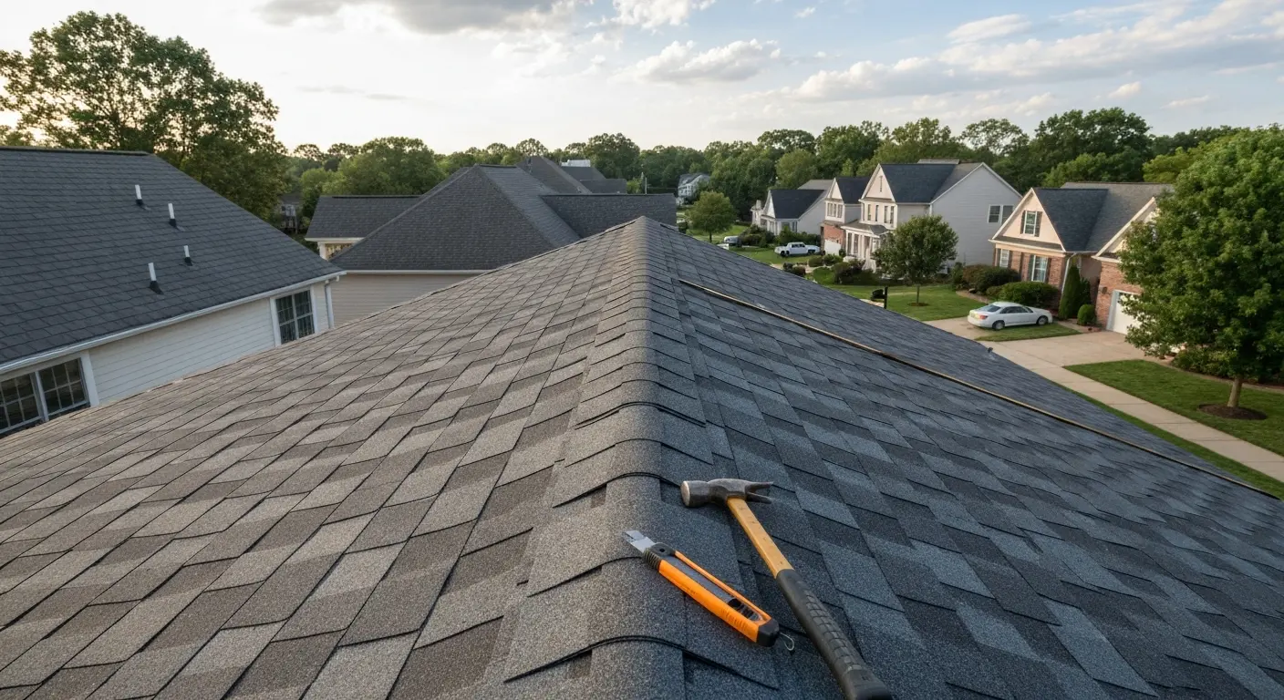 Roof replacement project in Manassas