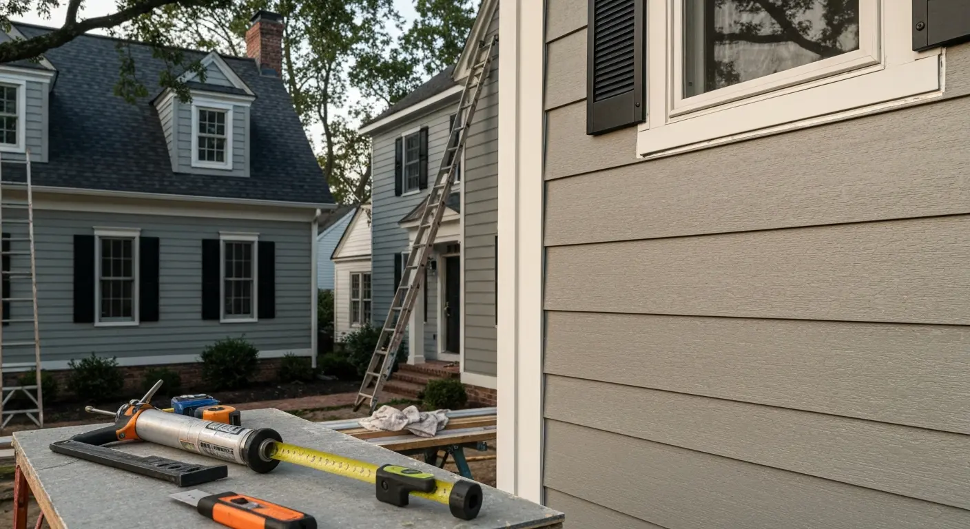 Fiber cement siding installation