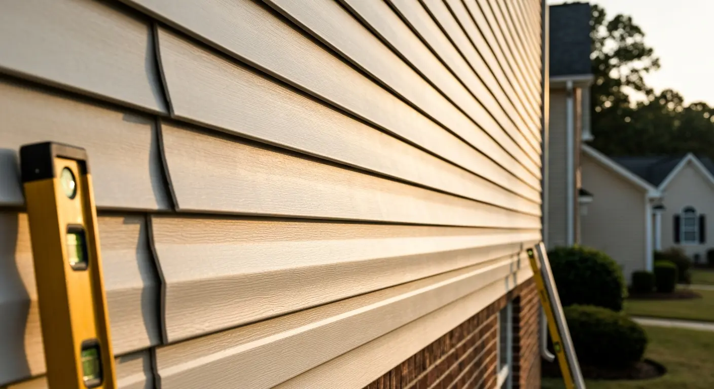 Siding installation project