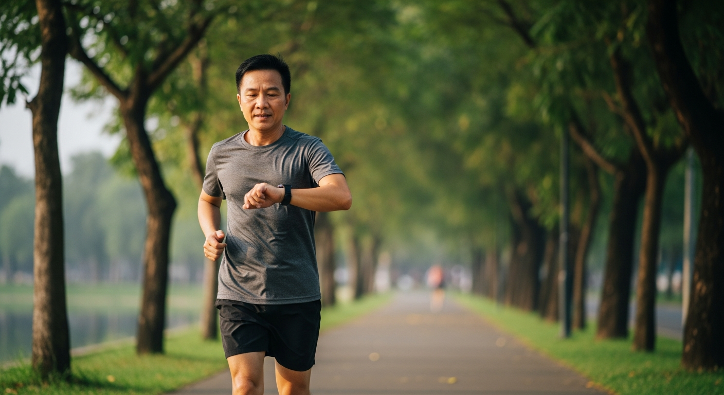 Biểu đồ các vùng nhịp tim trong chạy bộ, minh họa Zone 2 cho người mới bắt đầu