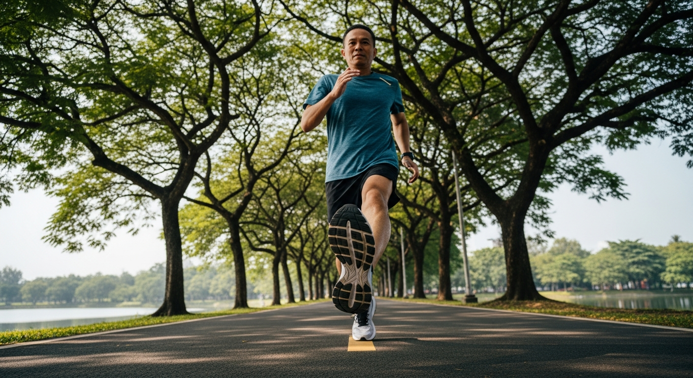 So sánh kiểu tiếp đất bằng gót, giữa và mũi bàn chân khi chạy bộ