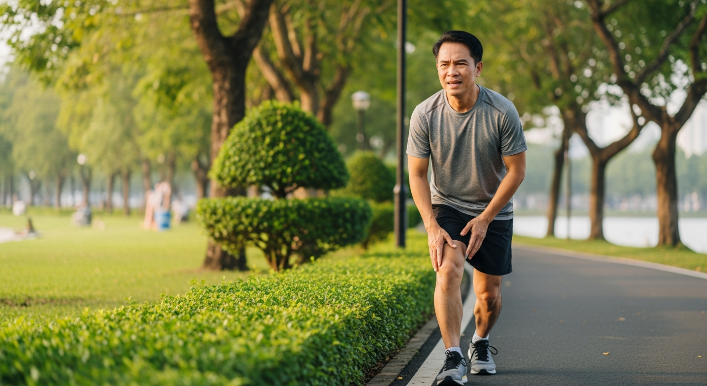 Mô tả giải phẫu đầu gối runner và vị trí đau xương bánh chè khi chạy bộ Mô tả giải phẫu đầu gối runner và vị trí đau xương bánh chè khi chạy bộ