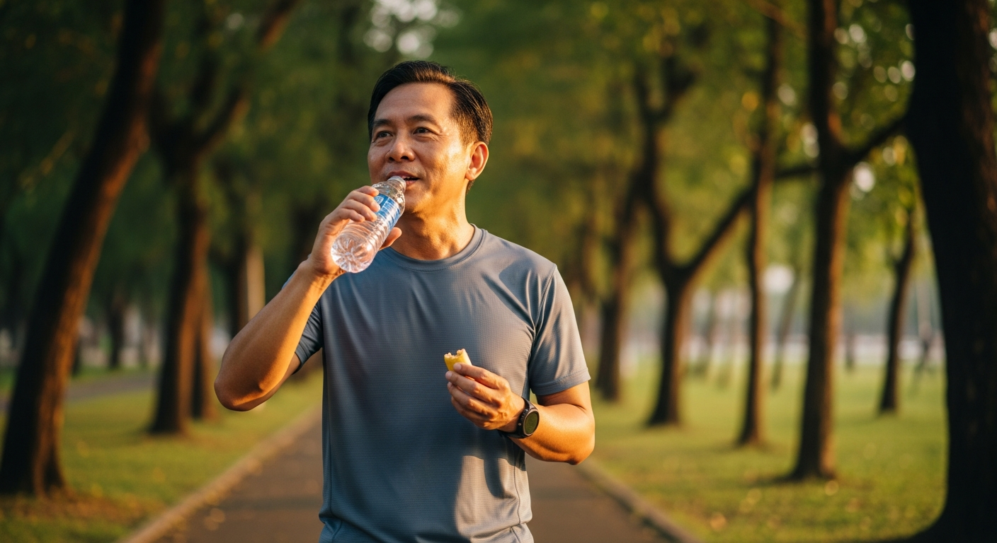 Dinh dưỡng trước và sau khi chạy bộ 5km phục hồi cơ bắp