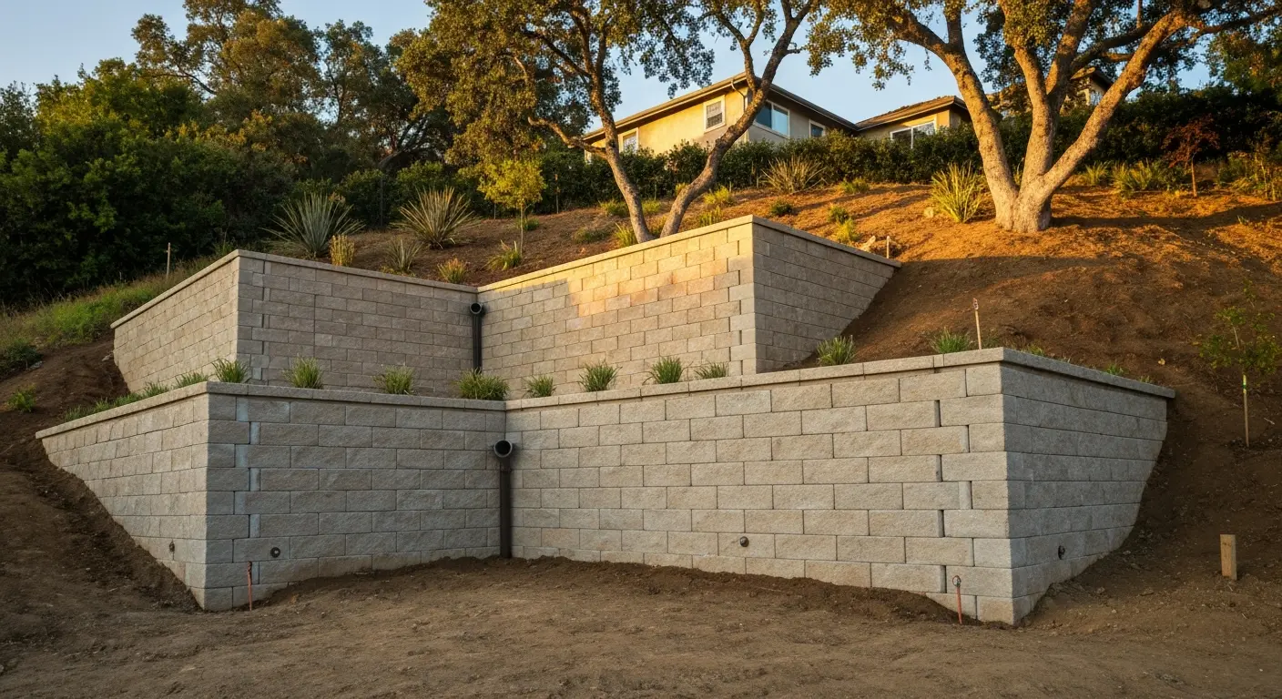Multi-tier retaining wall