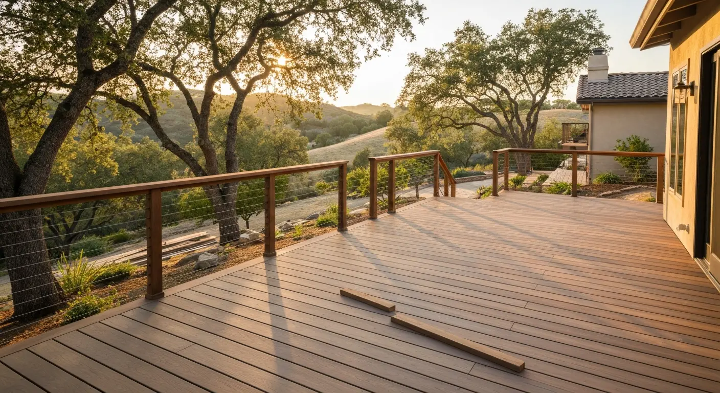 Residential deck construction in Orinda