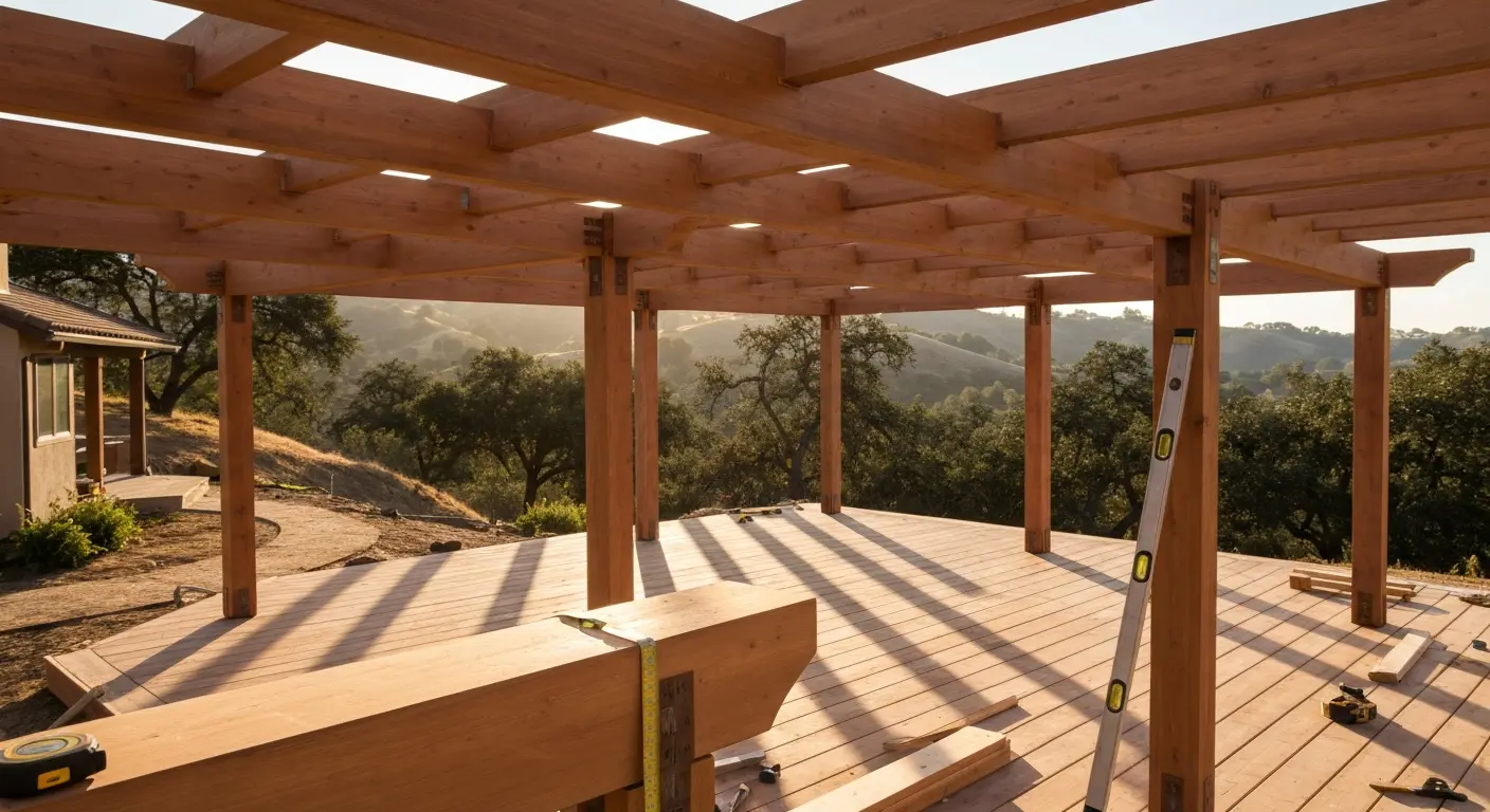 Custom pergola construction