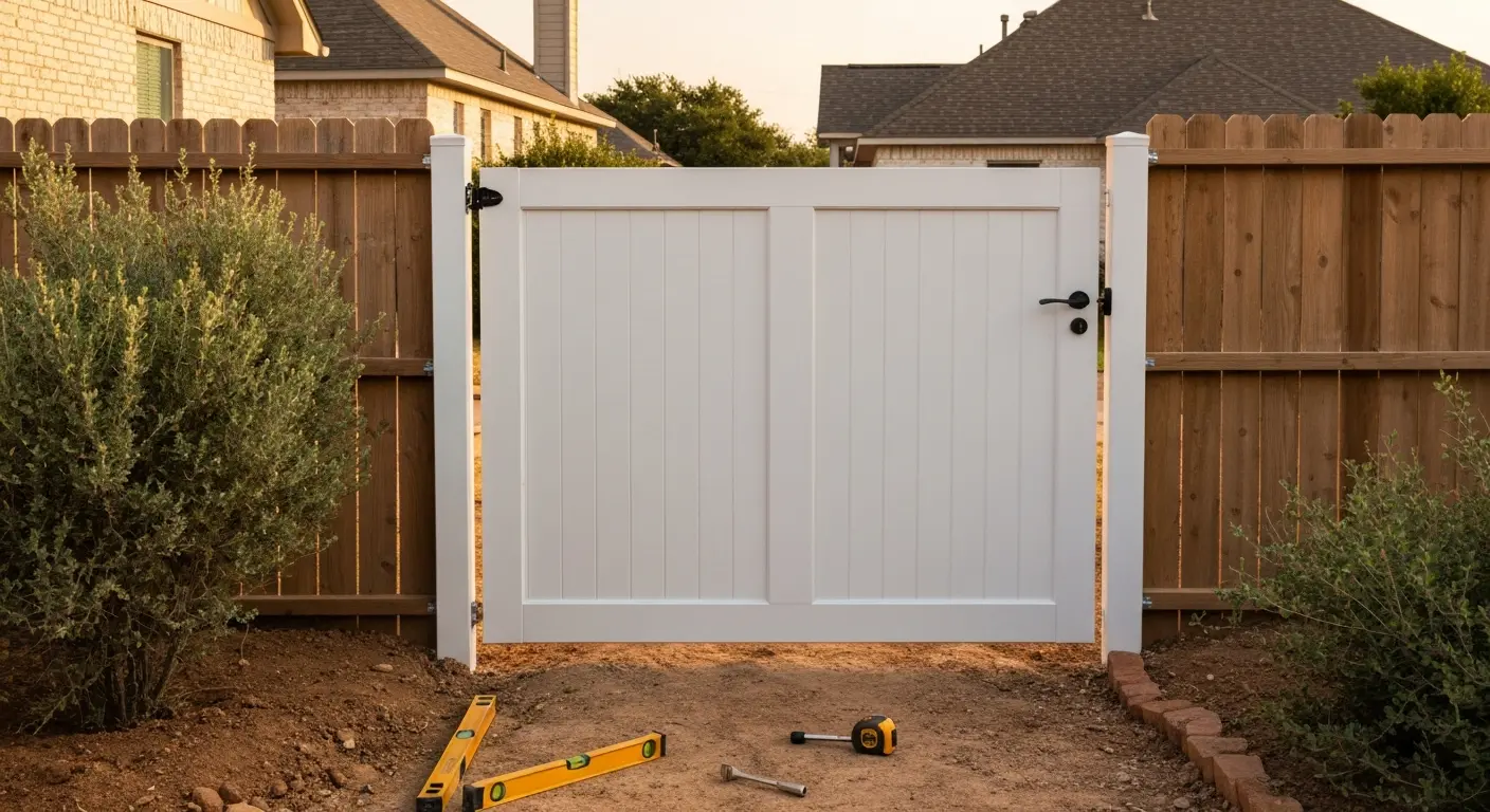 Privacy gate installation