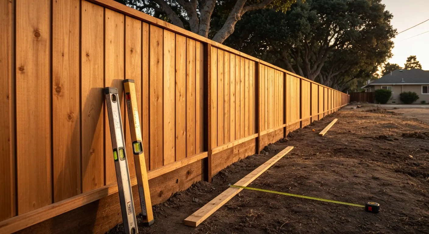 Privacy fence installation in Alameda