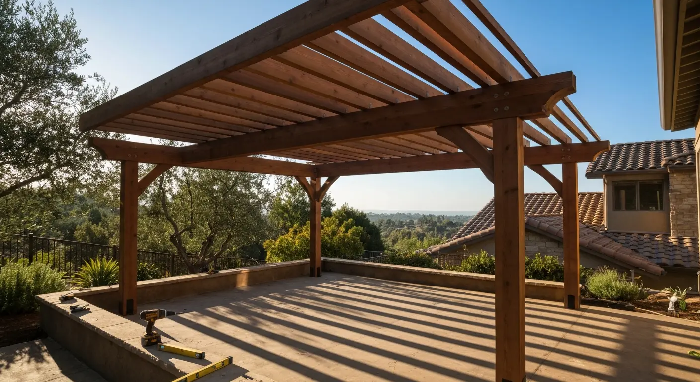 Pergola installation