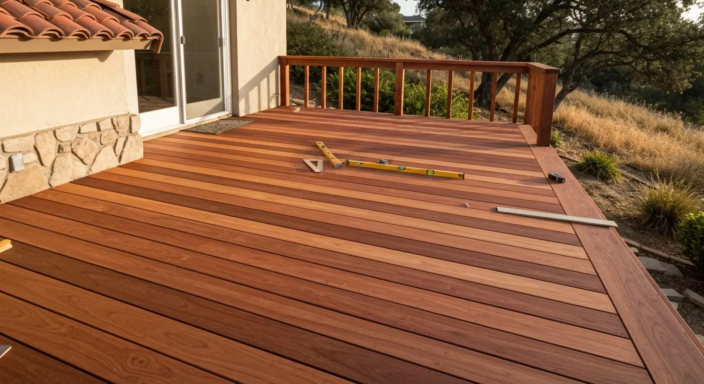 Deck construction in Pleasant Hill