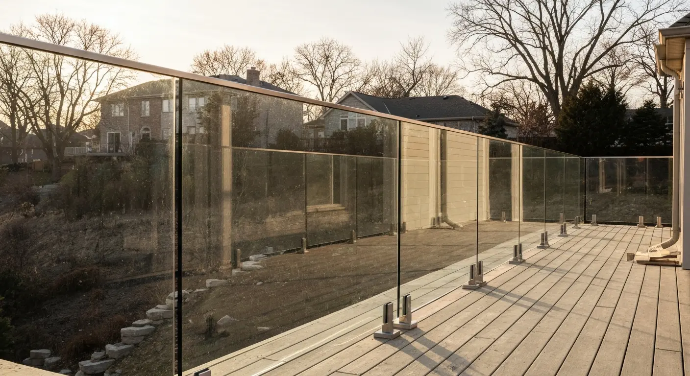 Deck railing installation