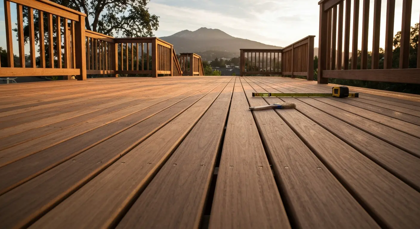 Custom wood deck in Alamo