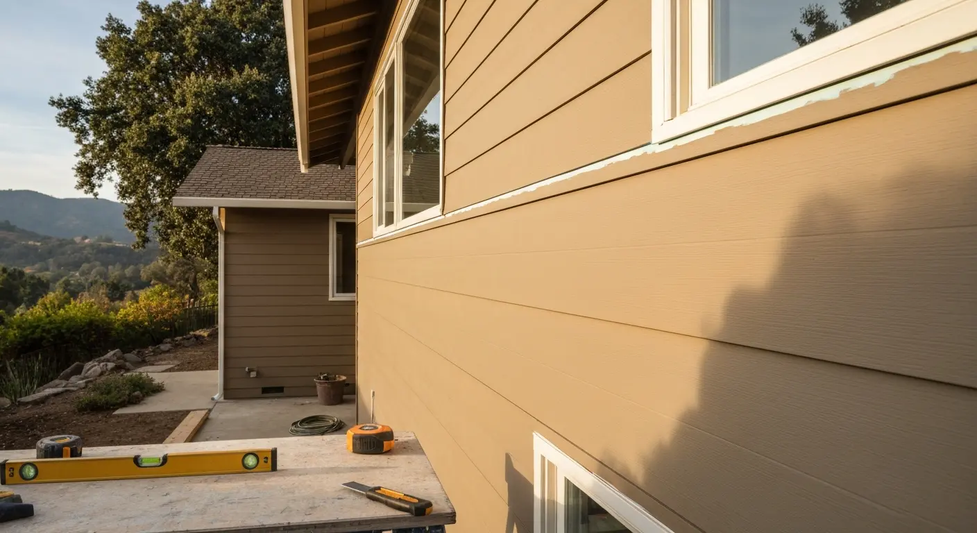 Siding installation project
