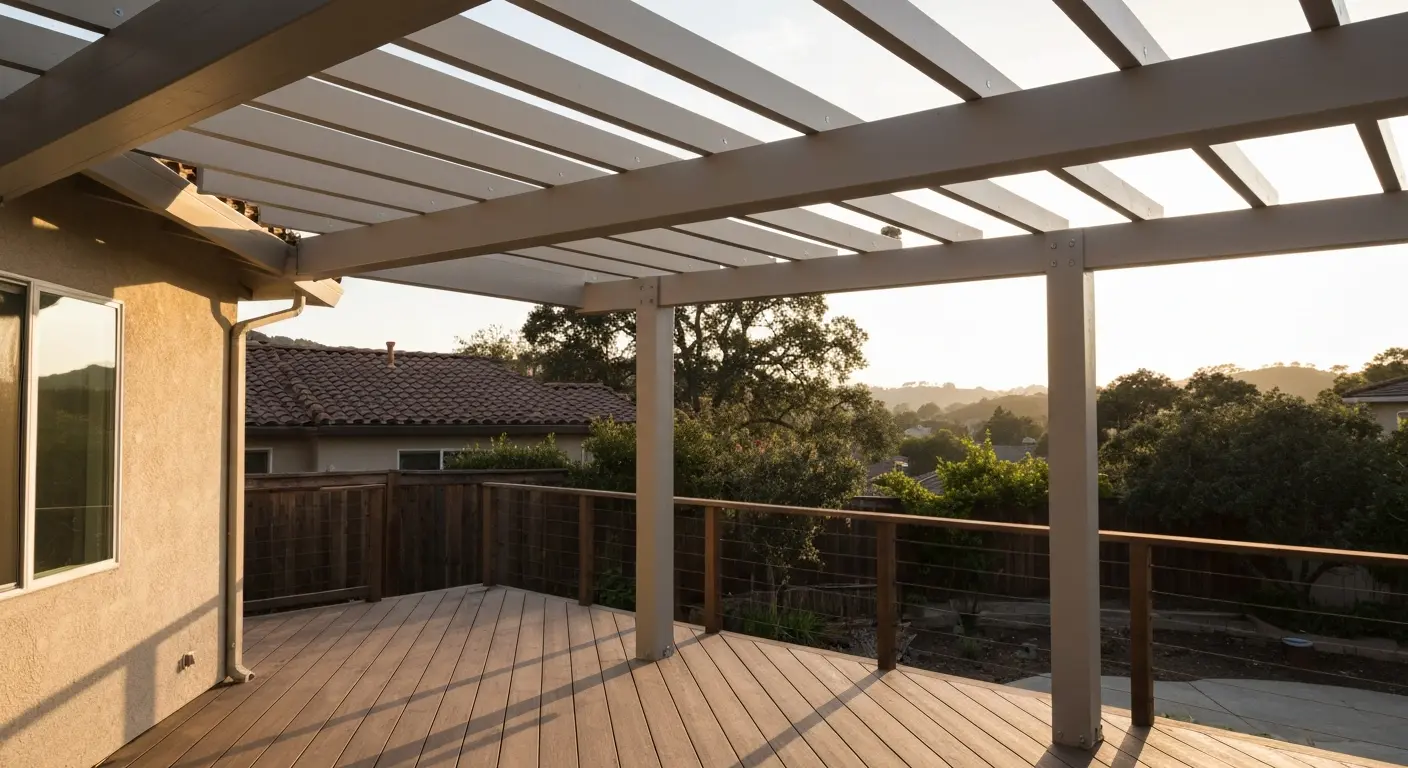 Fixed beam canopy installation