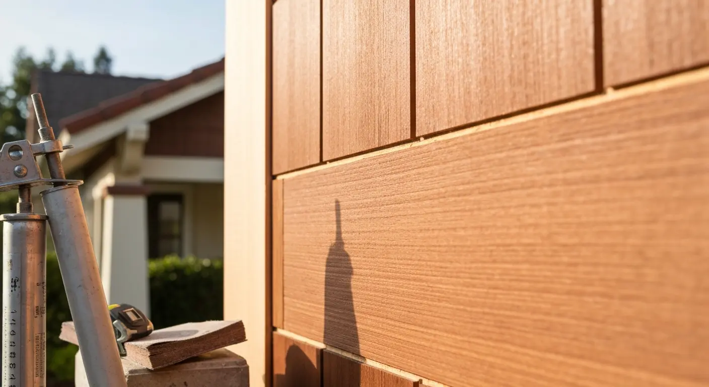 Siding repair in Orinda home