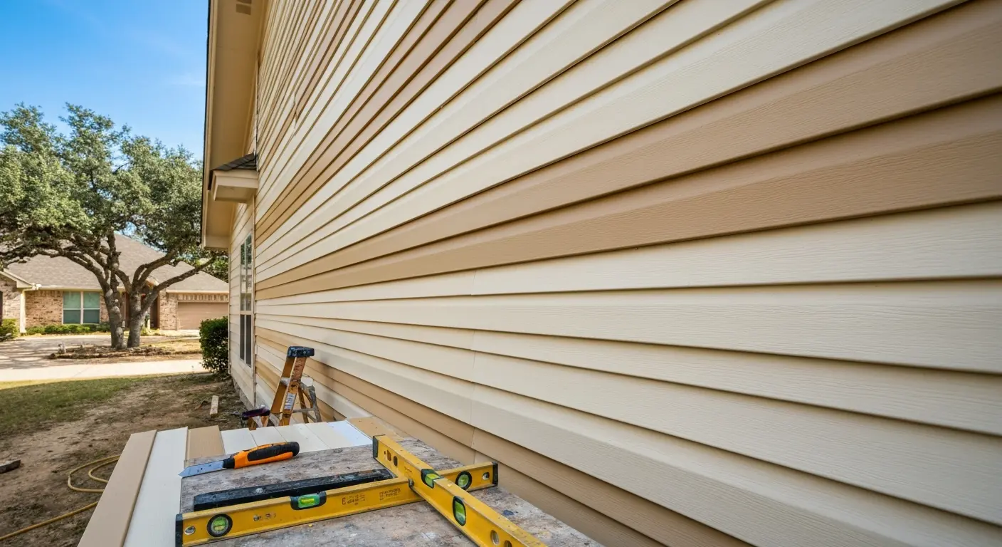 Vinyl siding installation