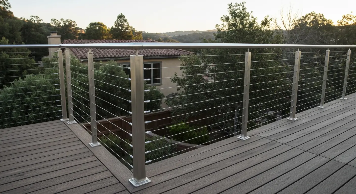 Deck railing installation