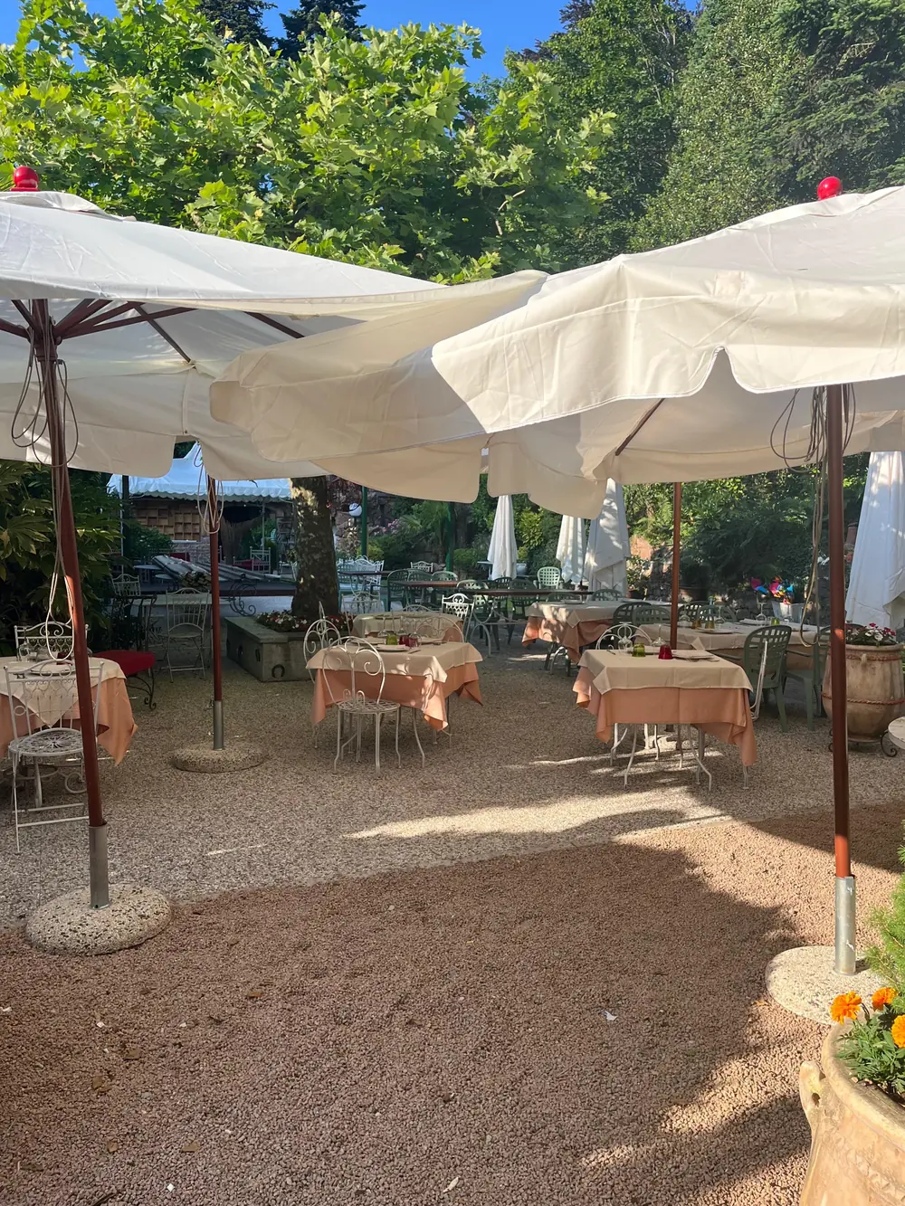 Giardino del Ristorante Tre Risotti