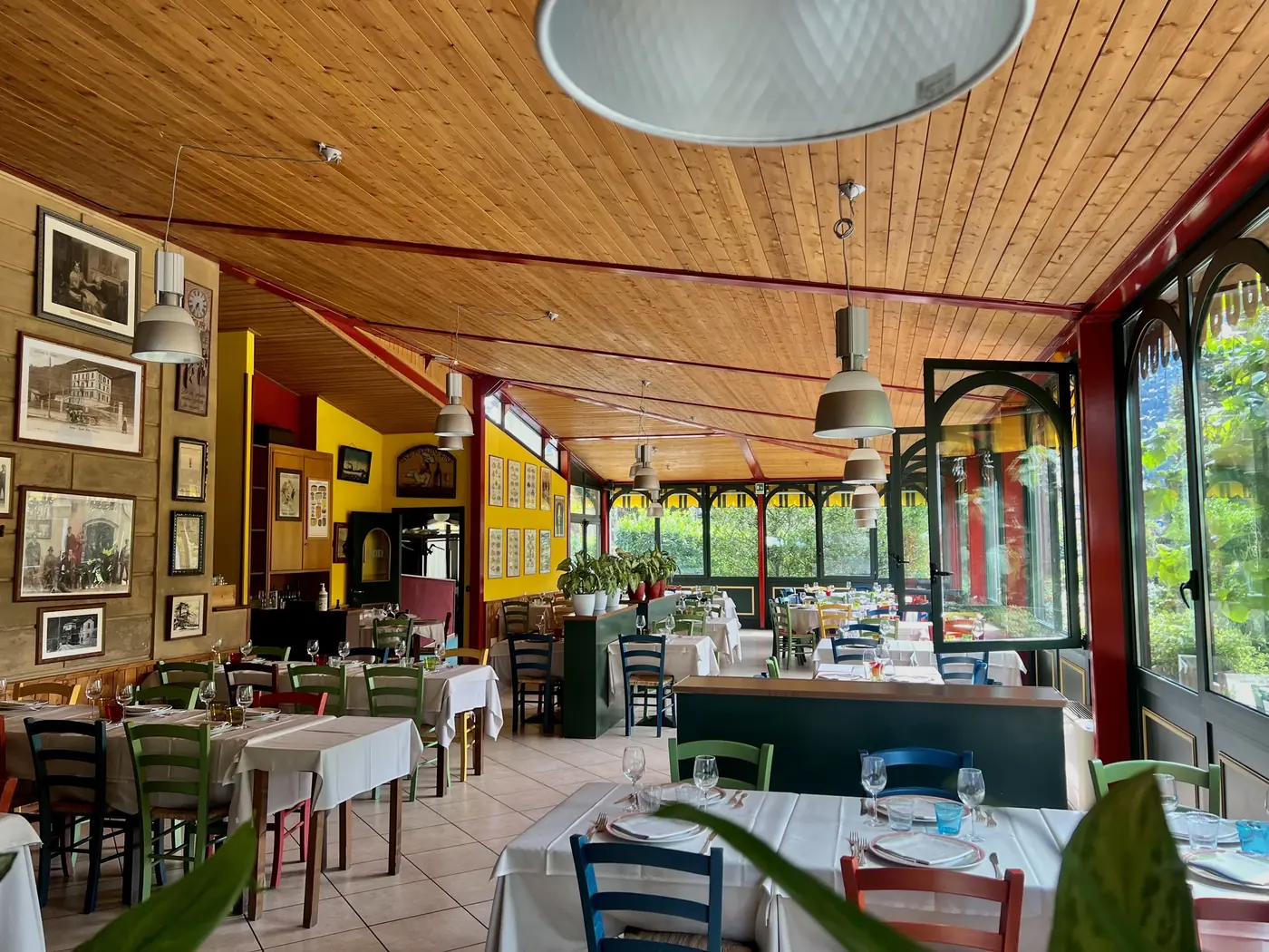 Veranda interna del Ristorante Tre Risotti