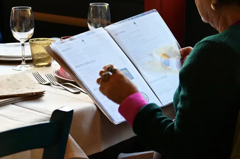 Carta del menù del Ristorante Tre Risotti