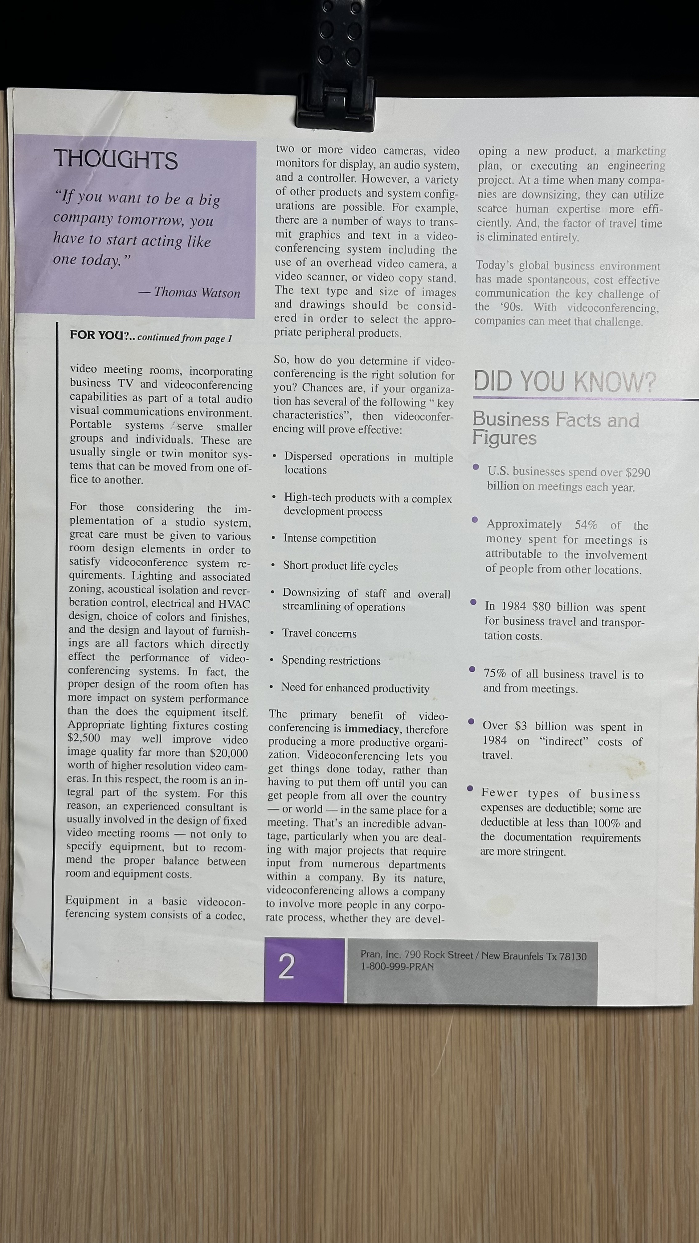 PRAN, Inc. Archive Document 2