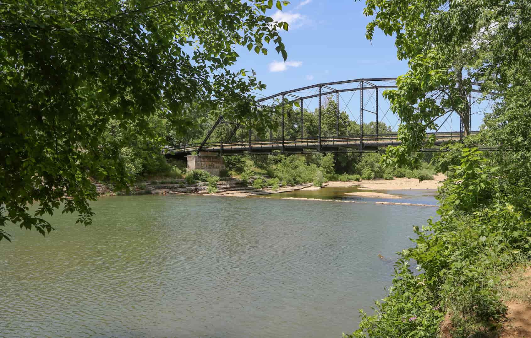 Old river bridge Little Rock Arkansas