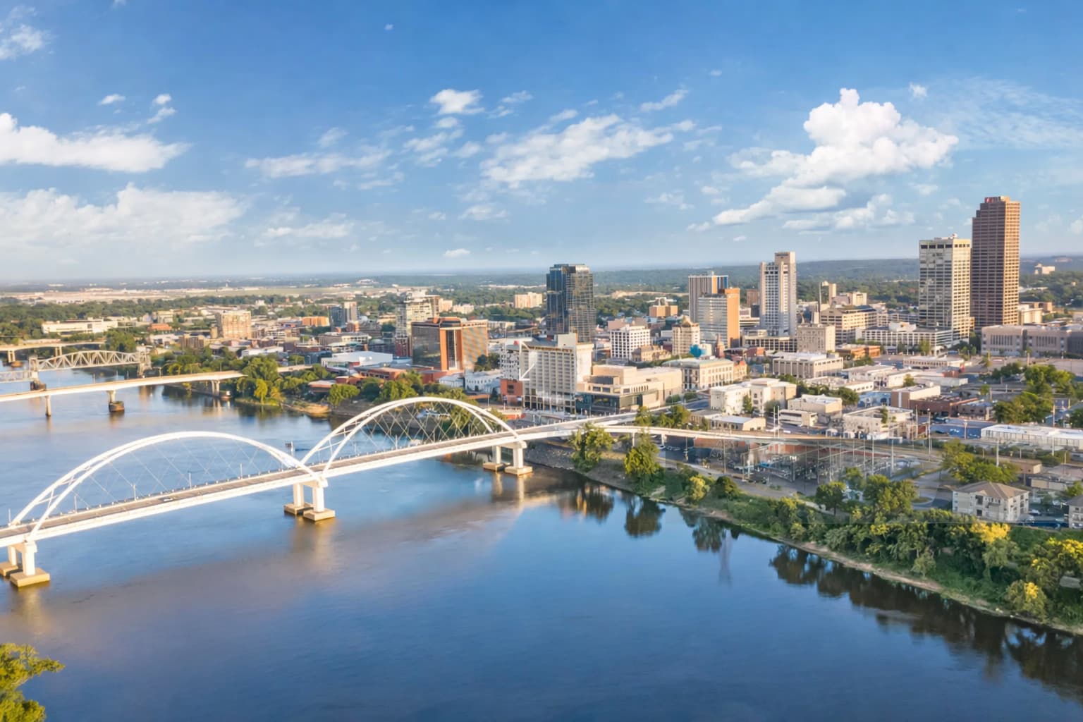 Little Rock Arkansas cityscape daytime