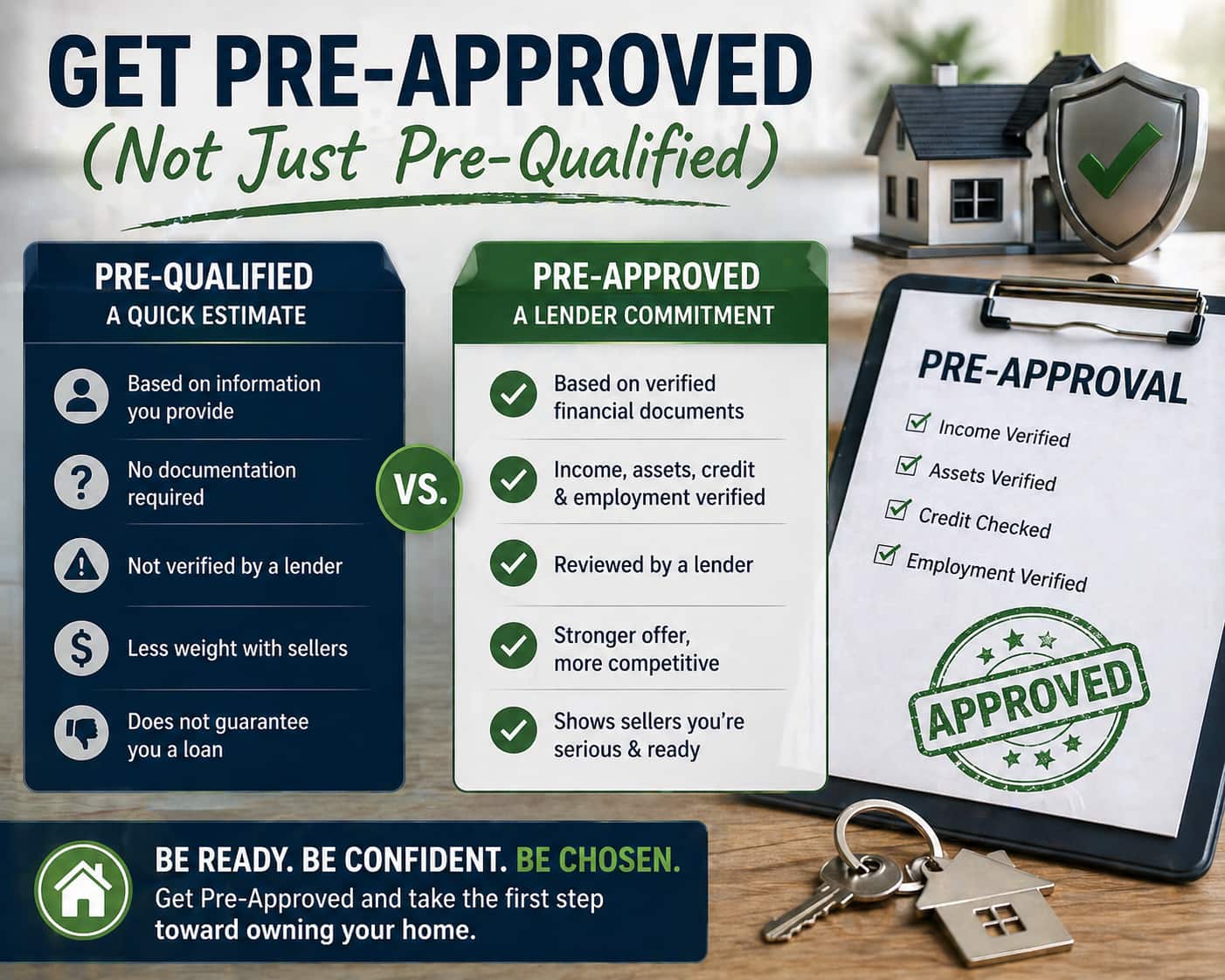 Get Pre-Approved (Not Just Pre-Qualified)