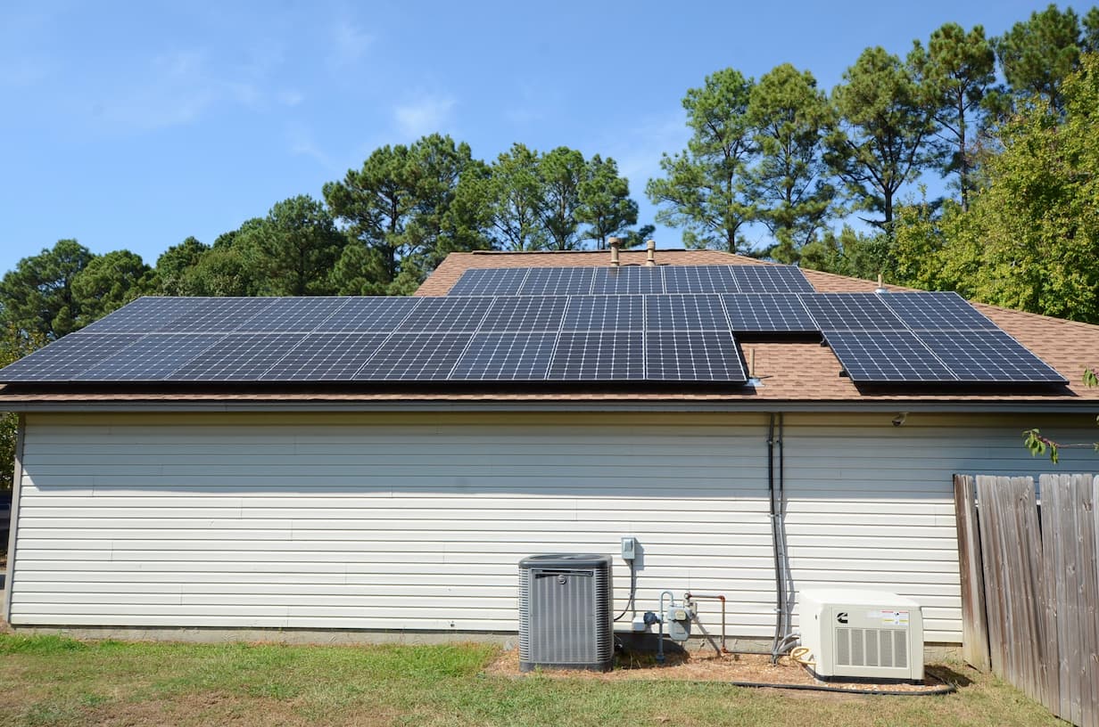 Solar panels and Cummins standby generator at 19 Brenda Dr