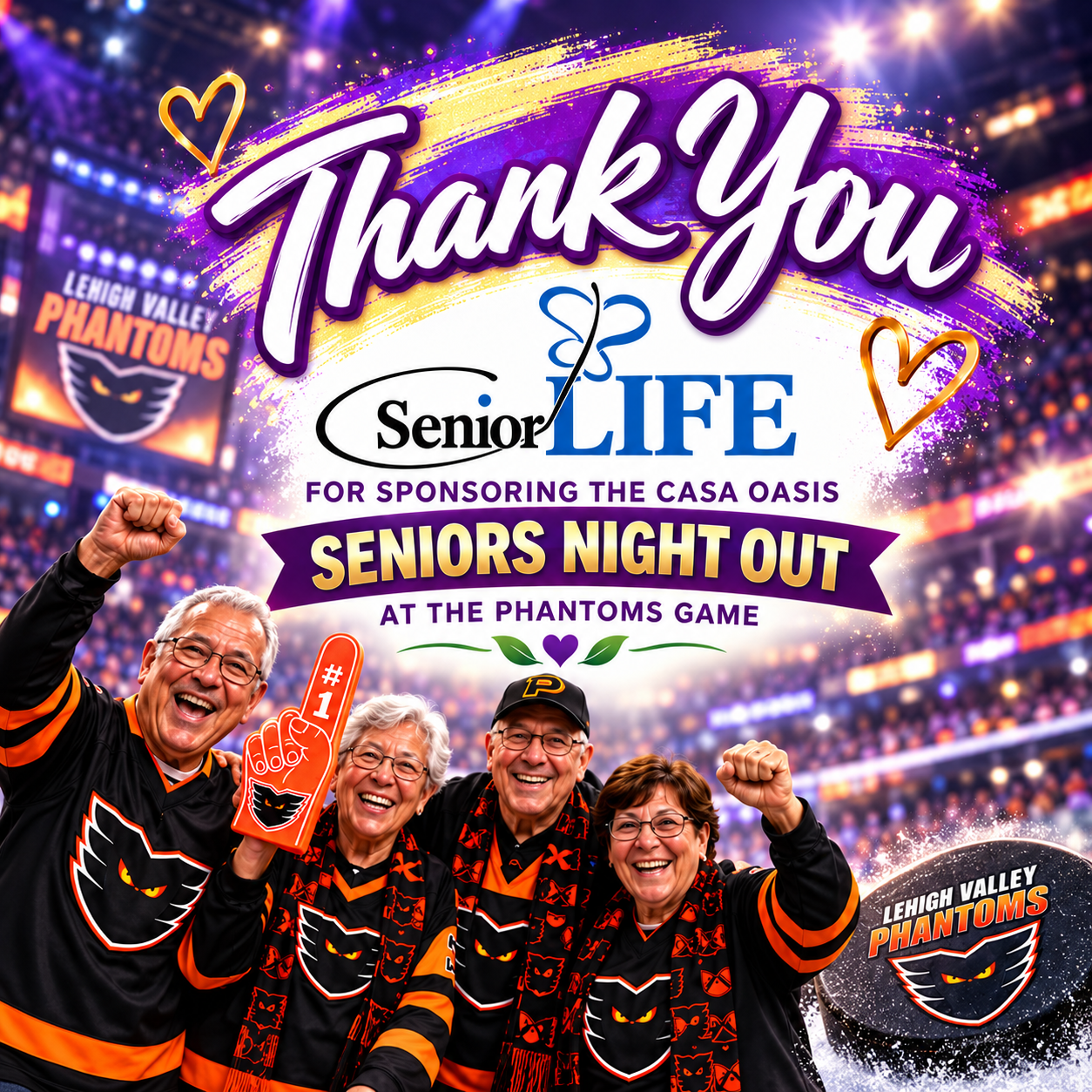 Seniors Night Out at the Lehigh Valley Phantoms