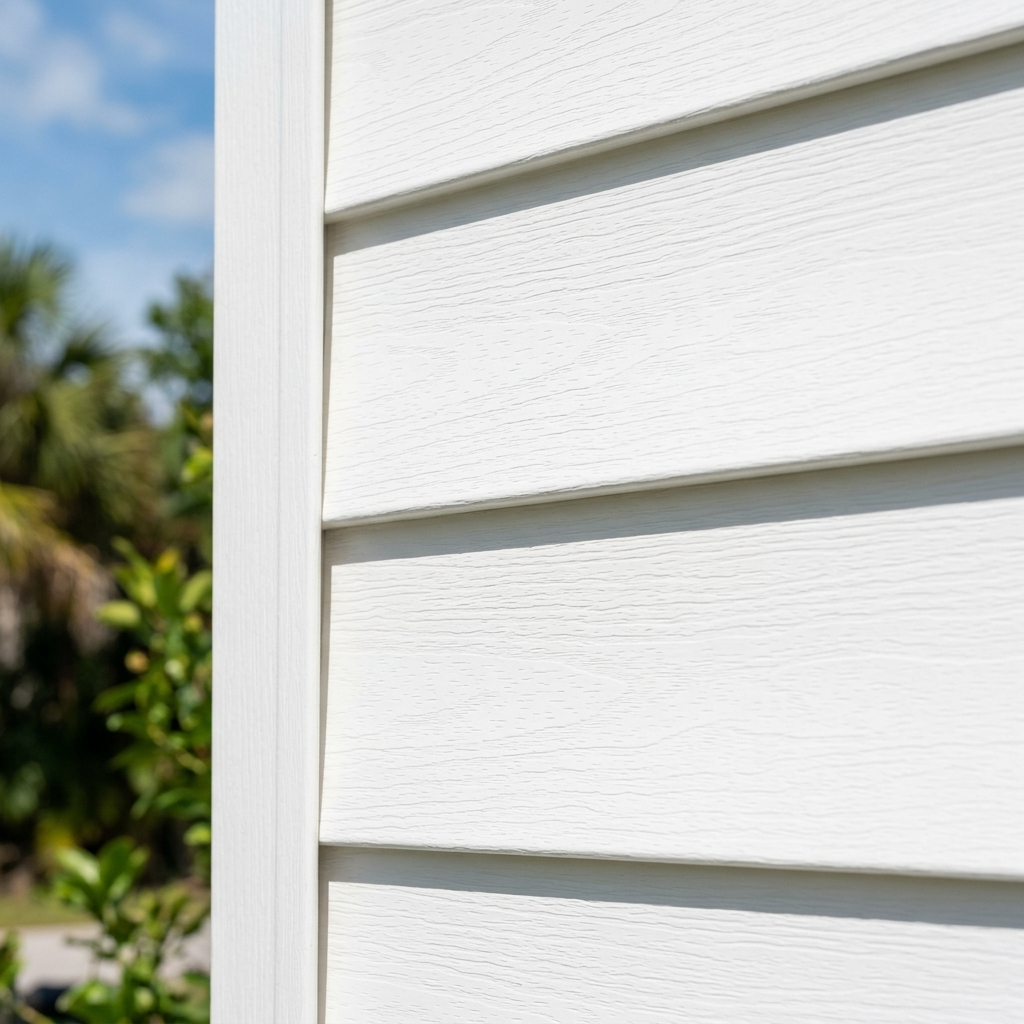 Vinyl siding installation in progress Carrollwood FL