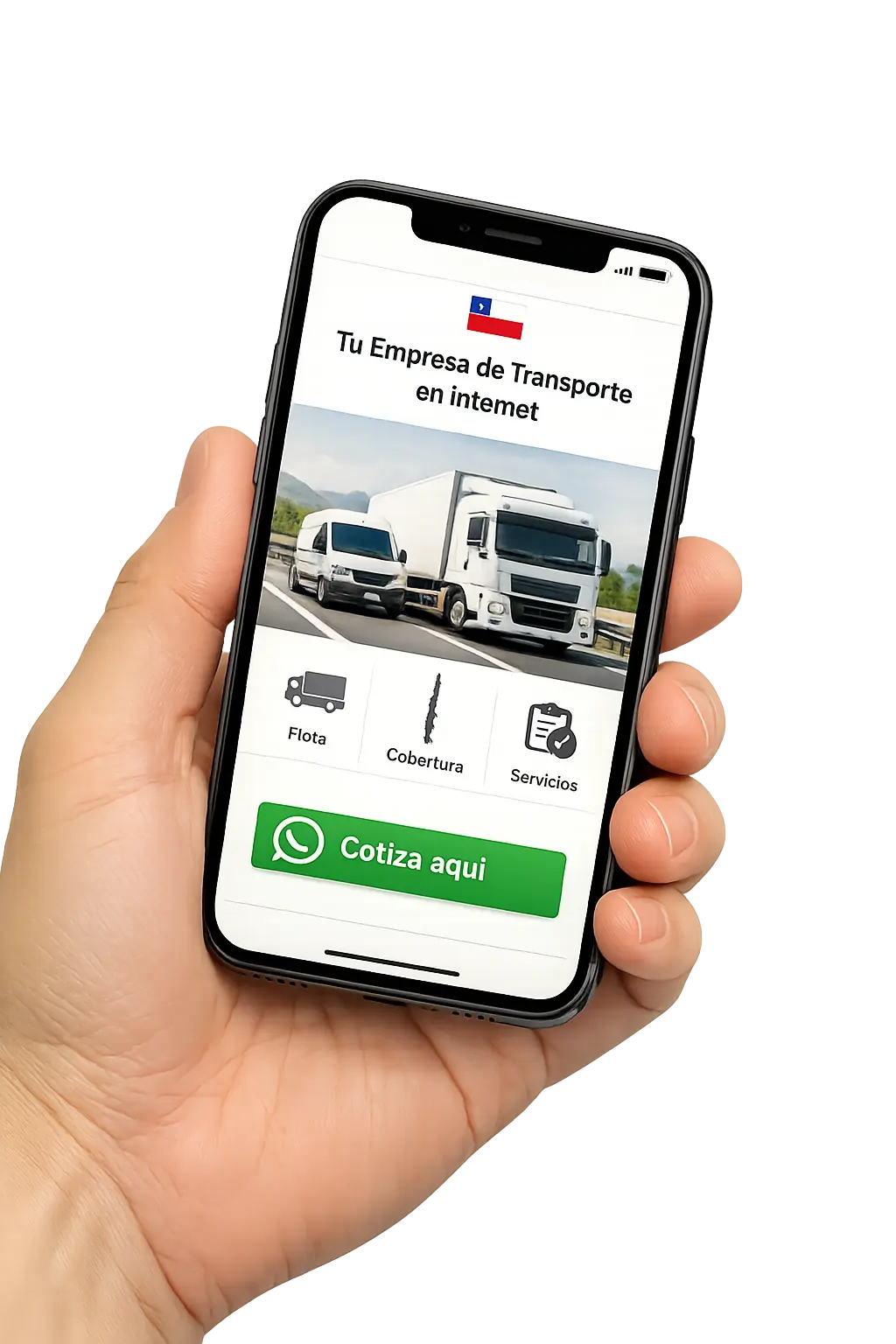 Web de transporte profesional