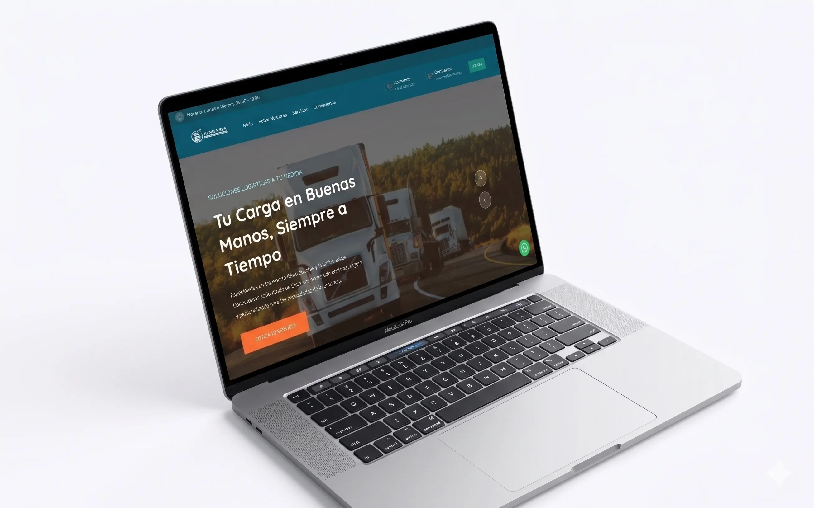 Web empresa de transporte