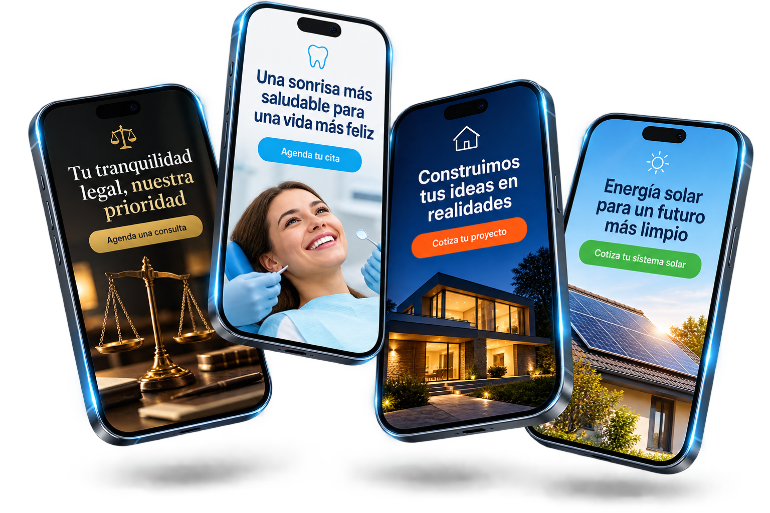 Ejemplos de páginas web para distintos rubros