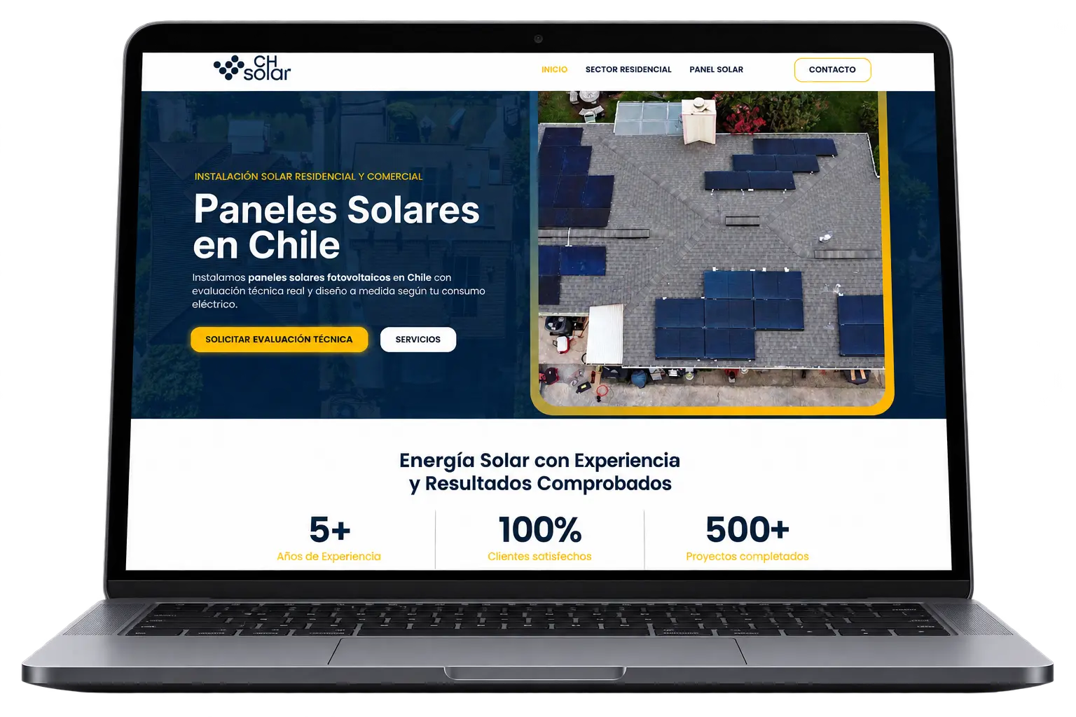 Sitio de CH Solar Chile