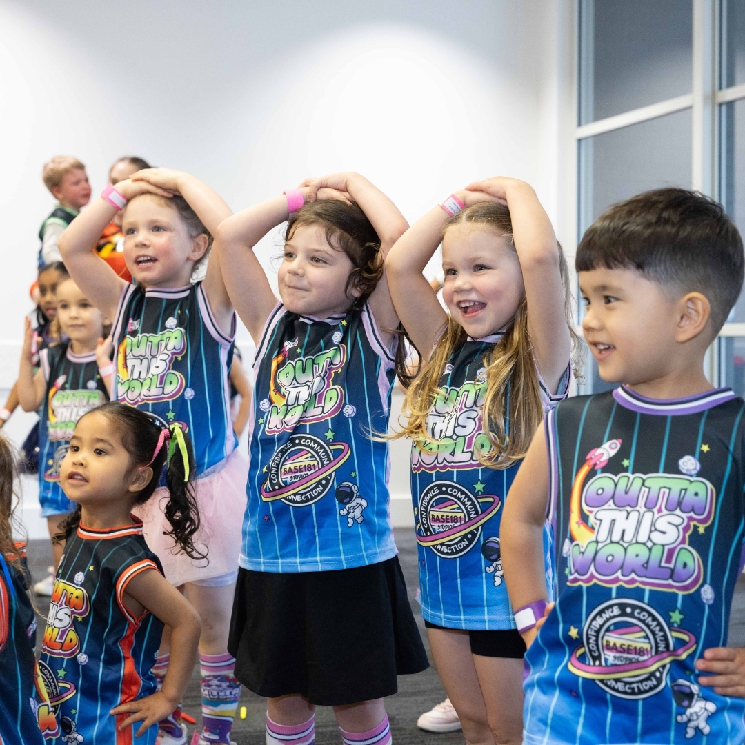 Kindy kids aged 5 to 7 in a dance class at Base181 Dance Studios Rouse Hill