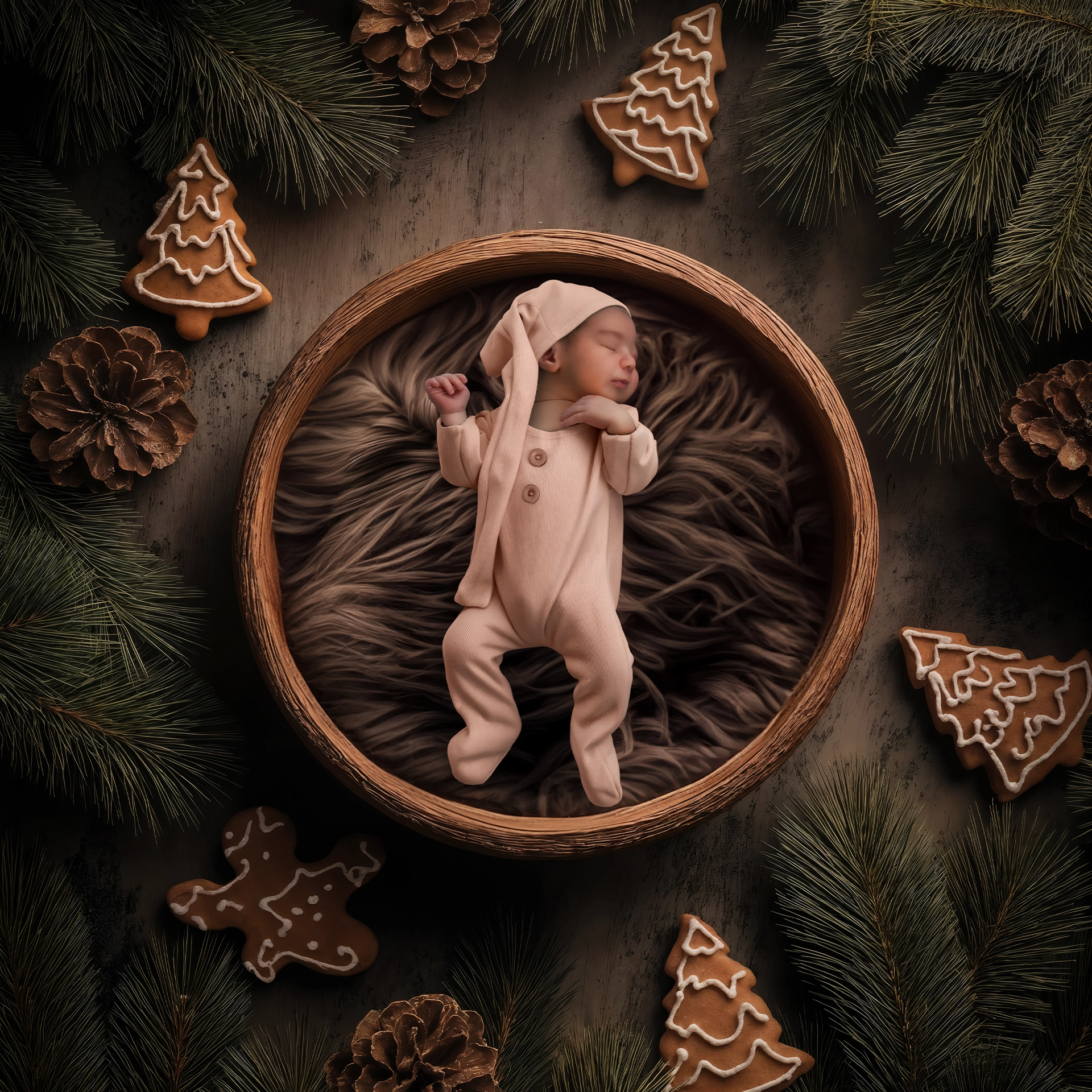 Newborn christmas session at Port Saint Lucie