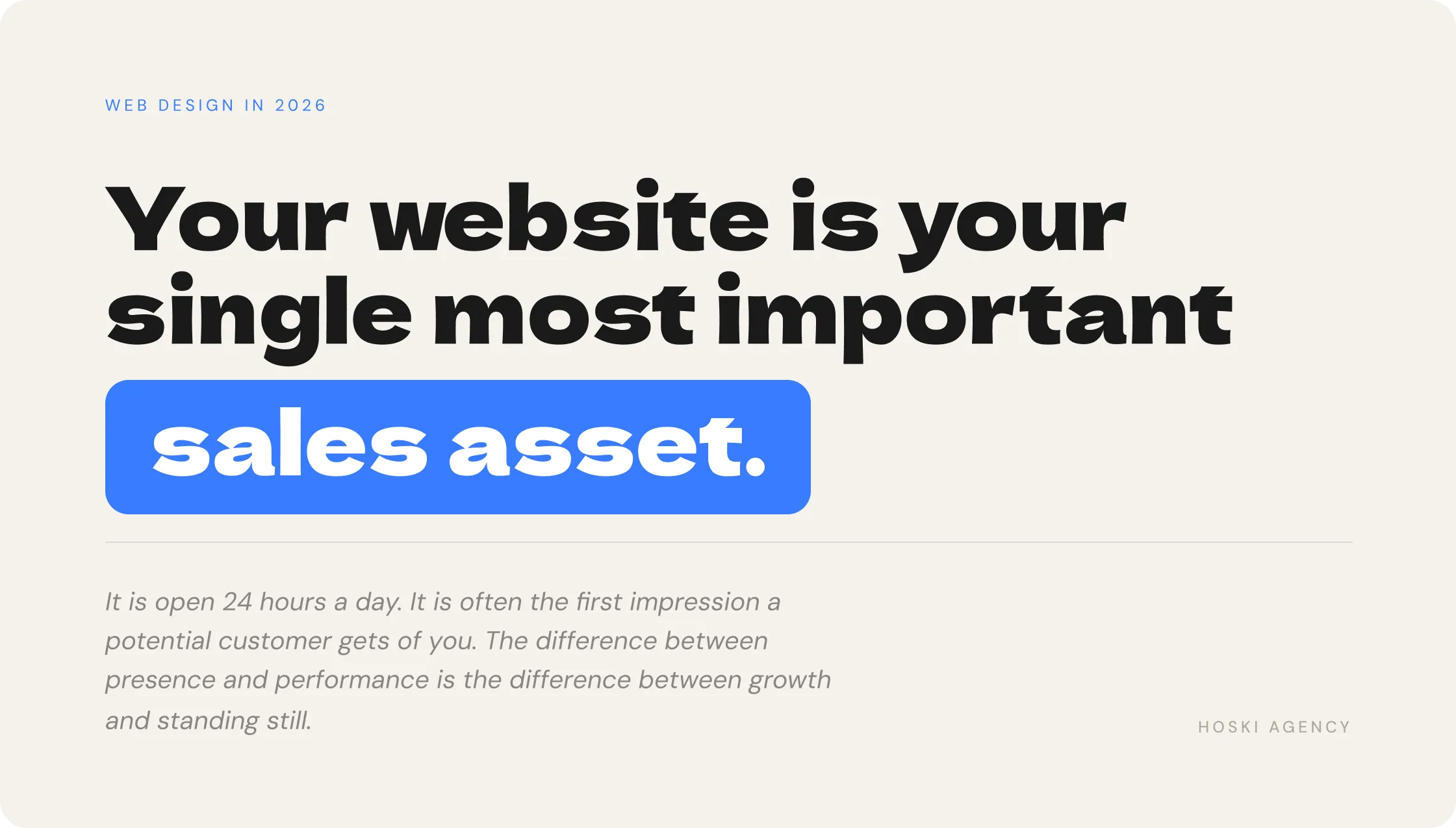 A website that is built for performance