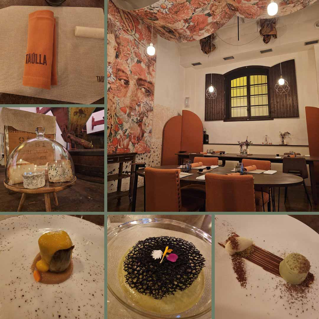 Taúlla Murcia review, tasting menu, wine pairing, historic decor, great service, chef Rodi Fernández, paprika gift