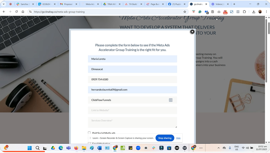 Landing page testing walkthrough