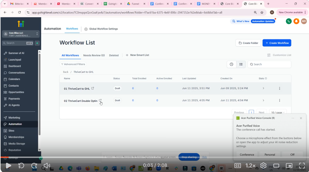 ThriveCart to HighLevel walkthrough