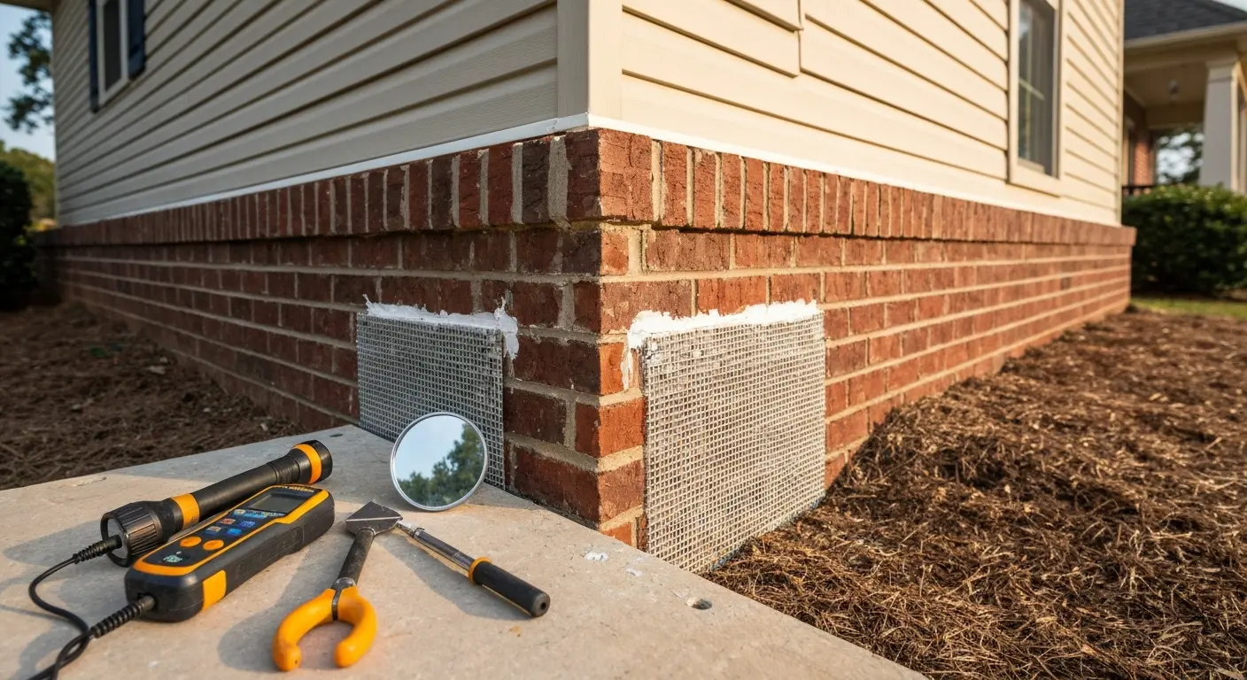 Rodent control inspection in Center Point home