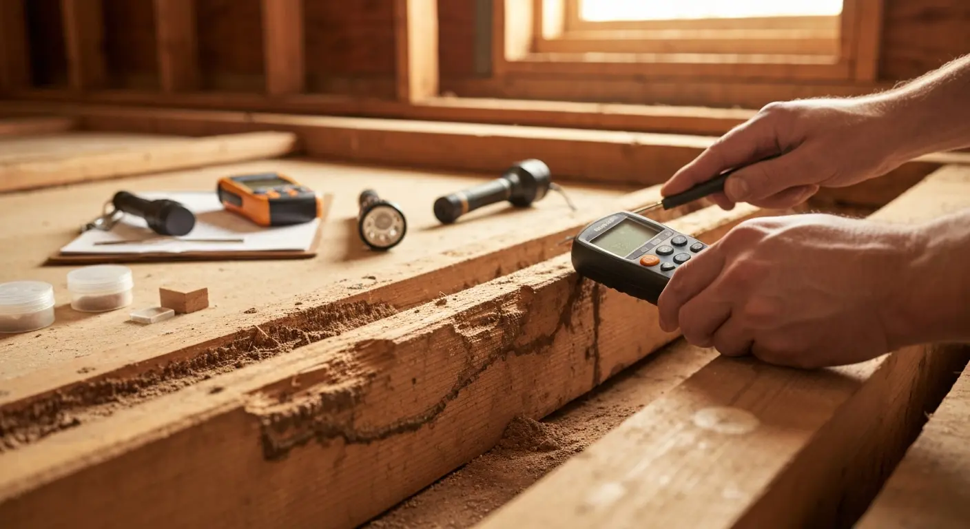 Termite damage inspection