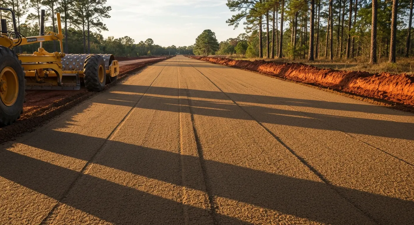 Subdivision road grading