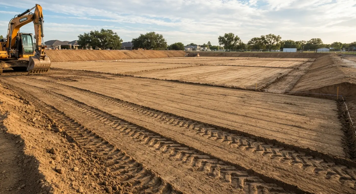 Excavation and site preparation work
