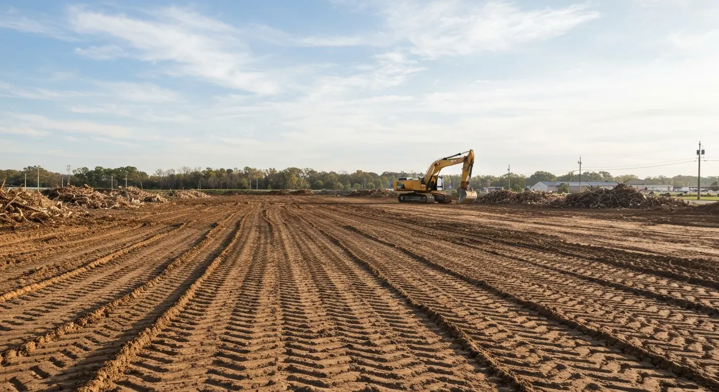 Commercial land clearing for development